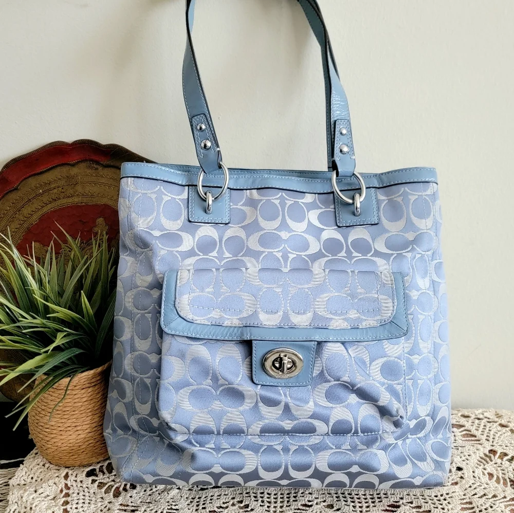 Coach shoulder bag Blue - Picture 6 of 12
